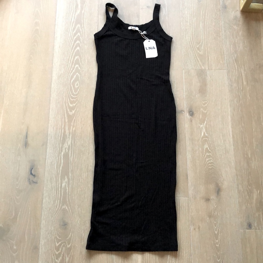 LNA Ribbed Midi Dress